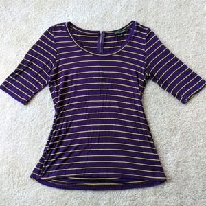 Purple striped shirt